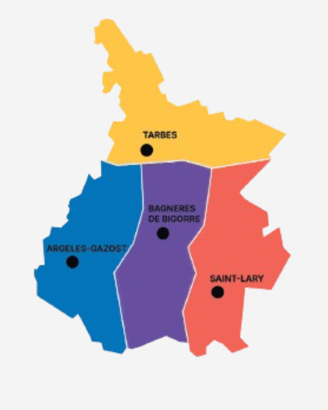 Carte des zones géographiques